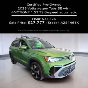 2025 Volkswagen Taos SE with 4MOTION® 1.5T TSI8-speed automatic